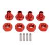 4pcs 17mm Aluminum Alloy Wheel Hex Coupler for JLB 1 10 Series Truck RC Wheel Hex Driver