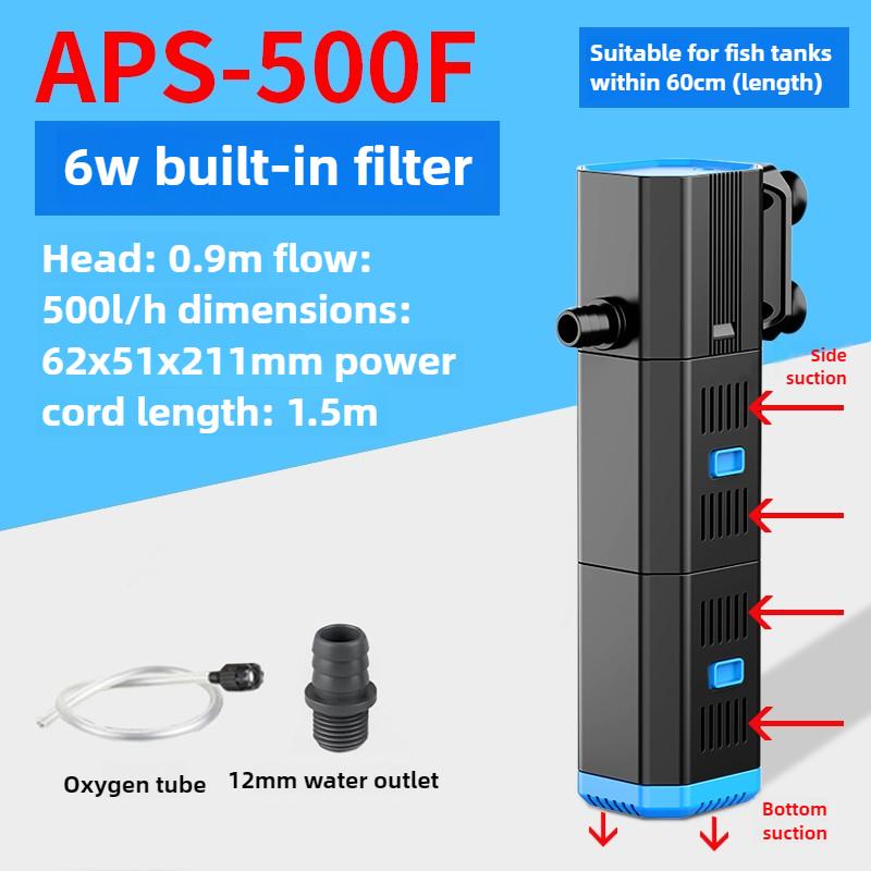 Fish Tank Filter Water Purification Oxygen-increasing Wave-making Water Pump Automatic Cleaning Aquarium Filter Pet Products