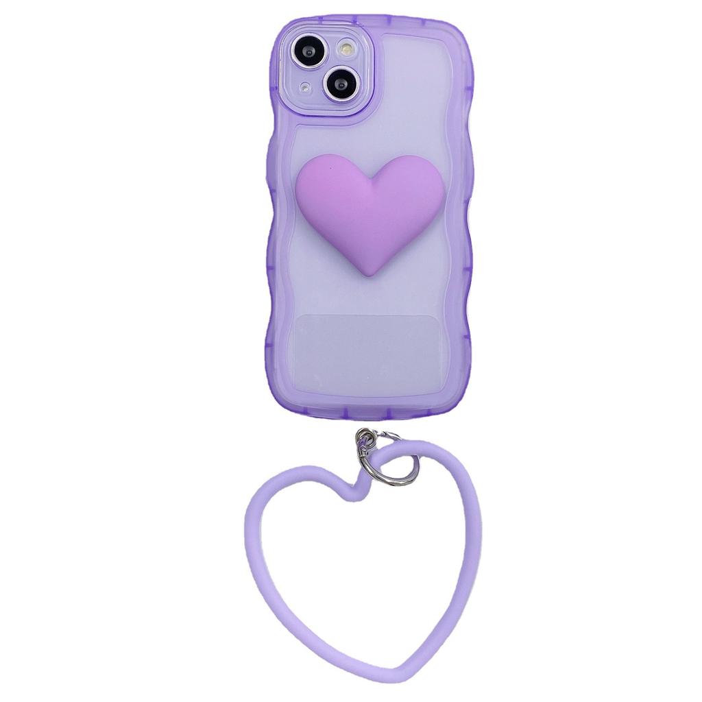 Applicable To Apple 14 Mobile Phone Case Wave Edge Love Bracelet IPhone 15 Soft Shell XR Anti-fall Soft Shell Protective Case