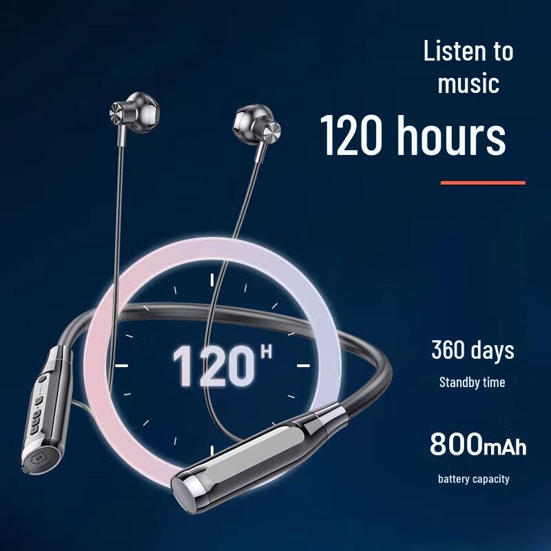 OKSJ A12 Wireless Bluetooth Sports Neckband Earphones