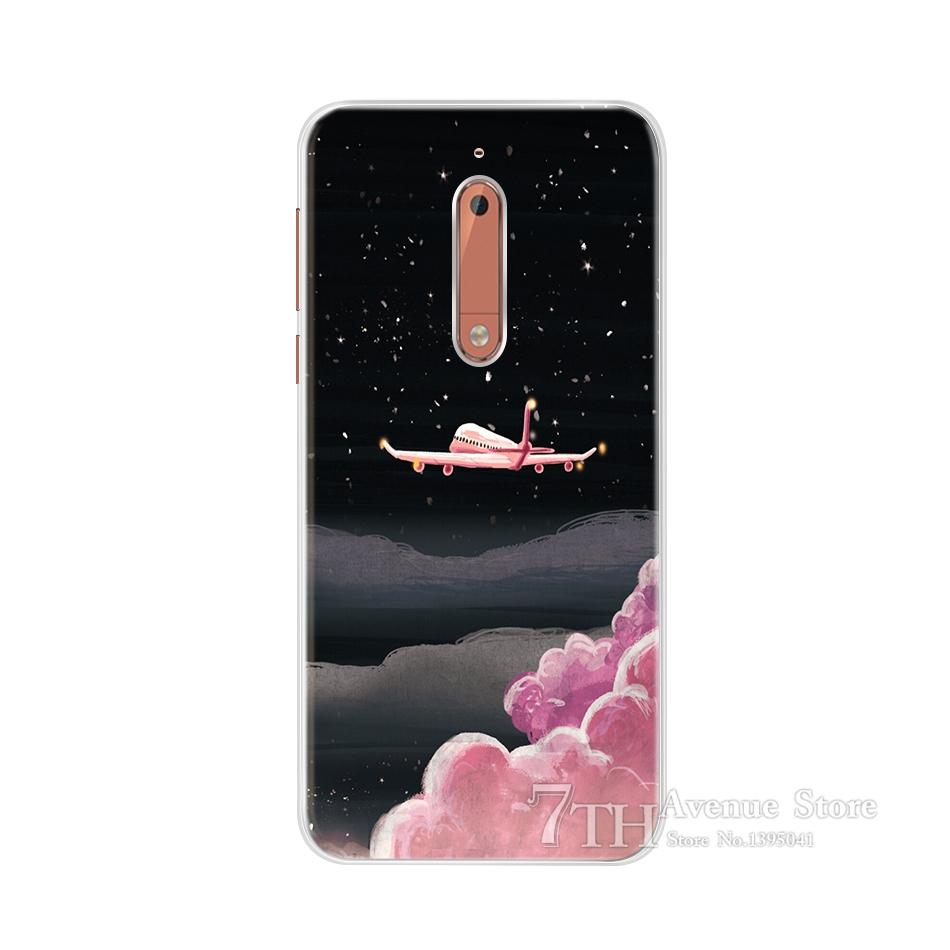 For Nokia 5 Case 5.2" Cartoon Soft Silicone TPU Phone Case For Nokia 5 Nokia5 Global Dual TA-1024 TA-1053 TA-1044 Back Cover