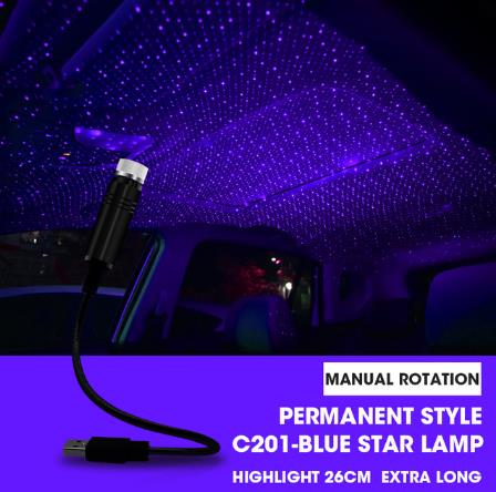USB car led Decorative Atmosphere Lamp Roof Star Night Light Projector Adjustable Car Styling Automotive Interior Light red blue