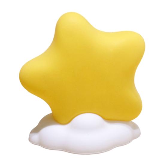 Moon Star Night Light for Kids, Silicone Soft Glow LED Lamp for Bedroom, Cute Cloud Moon Decor for Nursery