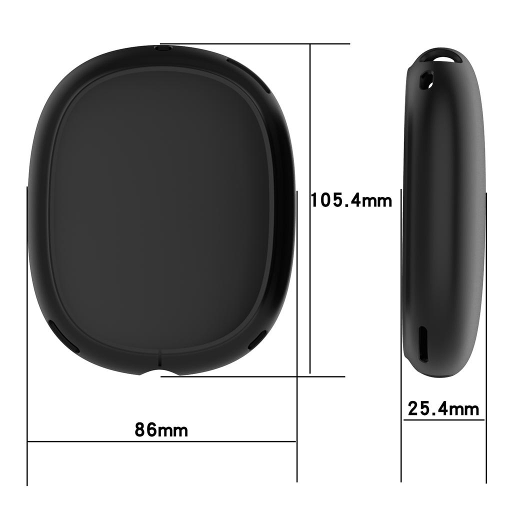 Silicone Case Cover for AirPods Max with USB-C Bluetooth-Compatible Headset Anti-Scratch Ear Pad Soft Shell Protectors