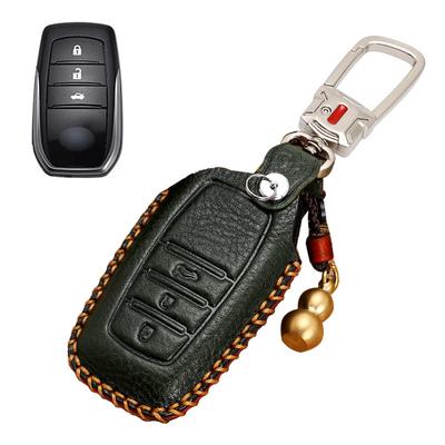 Toyota Smart Kľúč Kľúčenka Originál Špeciálne Navrhnuté pre Toyota Prius Nový RAV4 Camry Držiak na kľúče Puzdro, Obal, 3-tlačidlový, Kožené, C-HR, (Séria 50),