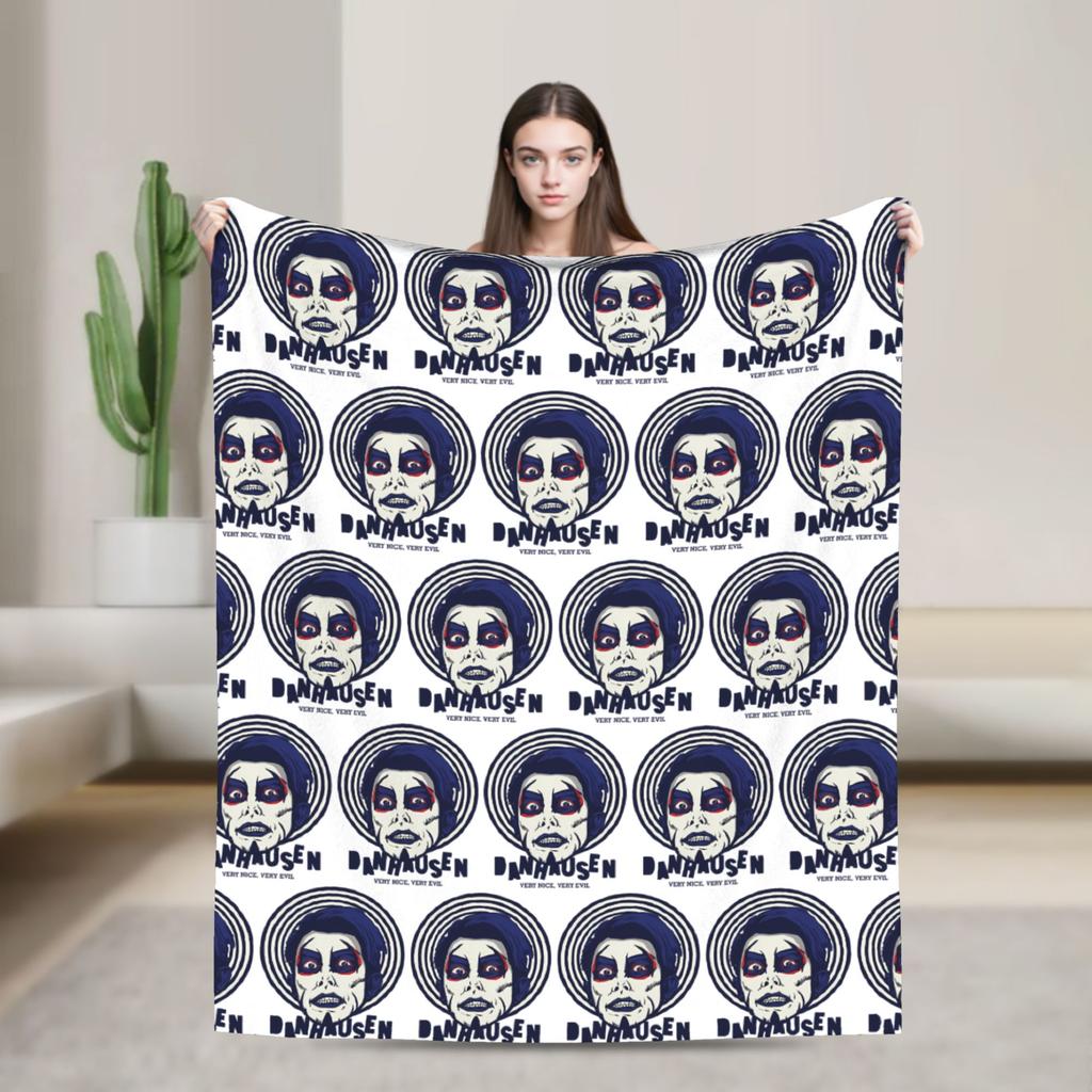 Danhausen Very Nice Very Evil Blanket Flannel Autumn  Multifunction Lightweight Throw Blanket for Bedding Bedroom Rug Piece