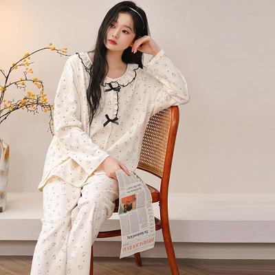 Pigiama Premaman Puro Cotone Primavera/Estate 2025 per il Post-Partum e l'Allattamento - Cardigan Traspirante a Manica Lunga Homewear