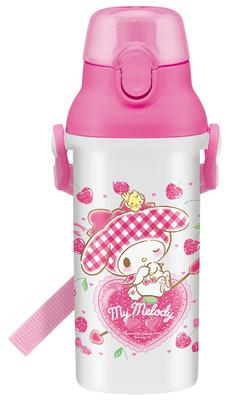 Bouteille d'eau Skater 480ml My Melody Cœur Cerise Sanrio Fabriqué au Japon PSB5SAN Enfants