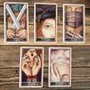 Erenberg Tarot Deck 12*7cm in Rigid Box, Intimate Close-Up Illustrations - Standard Tarot Cards Double-embossed Cardstock