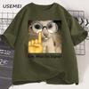 Erm What The Sigma Meme Tshirt Unisex Unisex Funny Graphic T Shirts Brainrot Tee Silly Cat Humor Tees Casual Cotton Clothes Tops