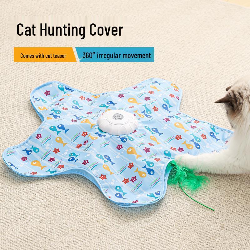 Caterpillar Interactive Remote Control Cat Teaser and Sounding Toy