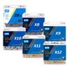 Для велосипедного ланцюга KMC X8 X9 X10 X11 X12 HV408 Z8.3 X8PL Z9 X9L X11EL для МТБ/Шосейного велосипеда В упаковці 116L/118L/126 ланок Частина