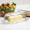 Glass butter dish