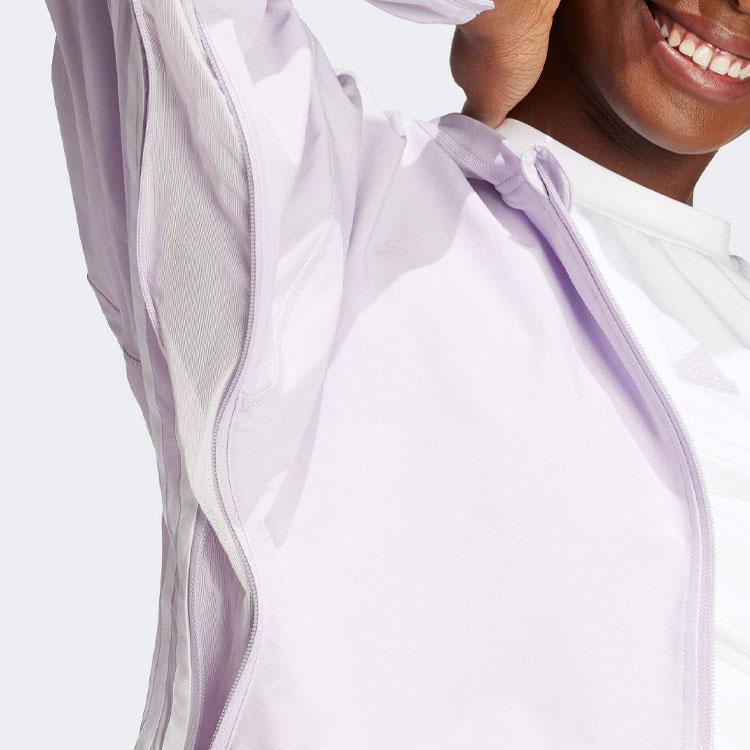 Adidas Dance Three-Stripe Colorblock Hooded Jacket Women Jacket Purple IS0891