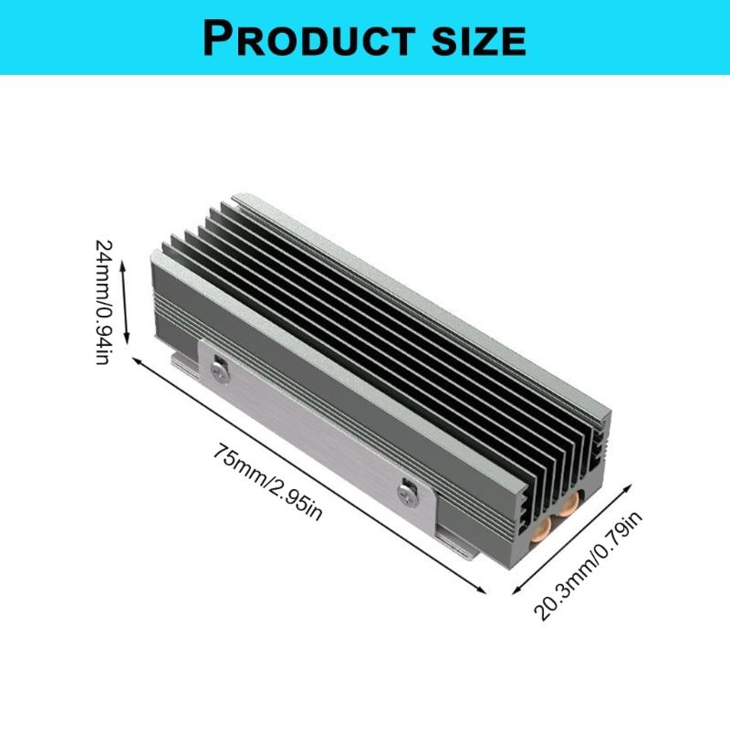Wydajny system chłodzenia termicznego dysku SSD M.2 2280 z podkładką silikonową, kompatybilny z jednostronnymi i dwustronnymi dyskami NVME M.2 SSD