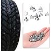 Qiilu Reifenschraube, 100 Stück 6,5 mm / 0,26" Radreifen-Schraubstollen Schneereifen-Spikes für Fahrrad Auto Motorrad ATV Schuhe