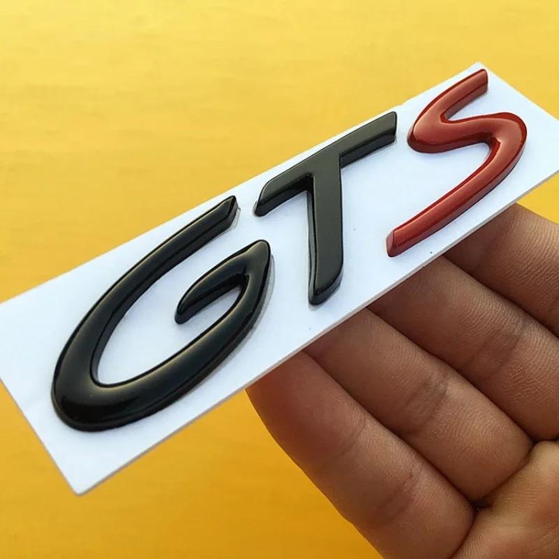 Metal GTS Emblem Car Body Sticker Rear Trunk Tail Badge Modified Decal for Bmw