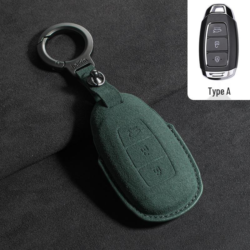 Suede Key Covers for Beijing Hyundai: ix35, MUFASA, Mingtu, Elantra, Yuena, Sonata