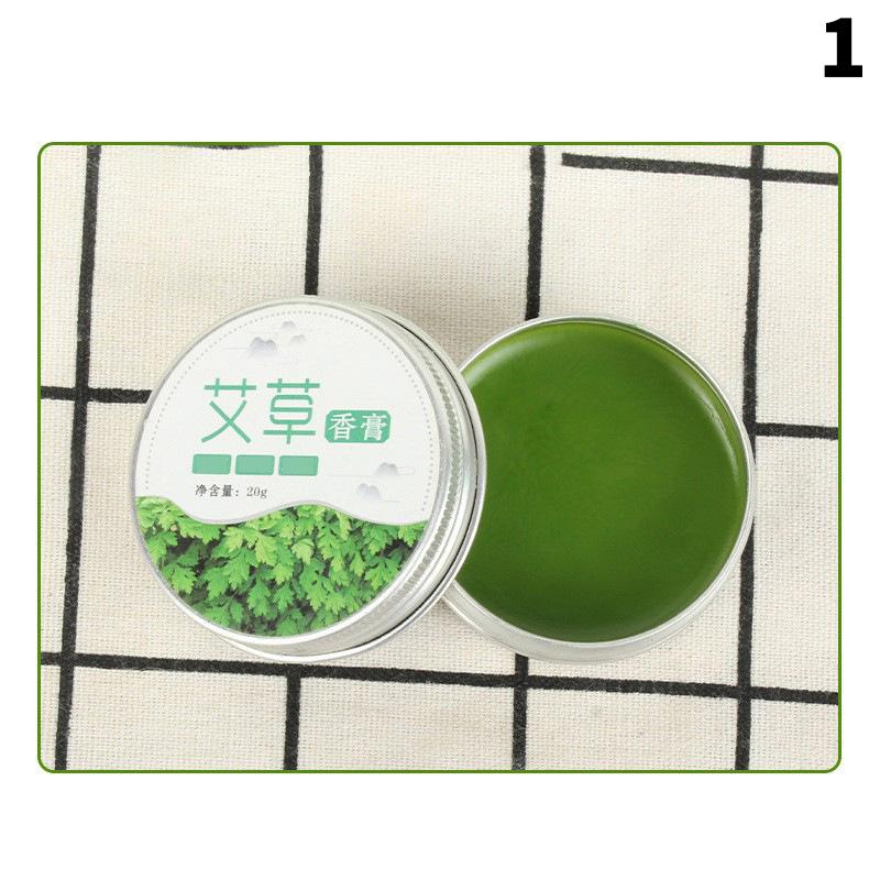 1 Box Mugwort Ointment Moxa Plaster Moxibustion Summer Cooling Oil Protection Accessory Cream Repel Mosquitoes Relieve Itching