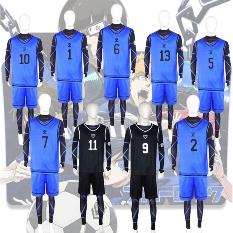 Blue Lock Cosplay Isagi Yoichi Rensuke No.1 Jersey Set For Anime Fans