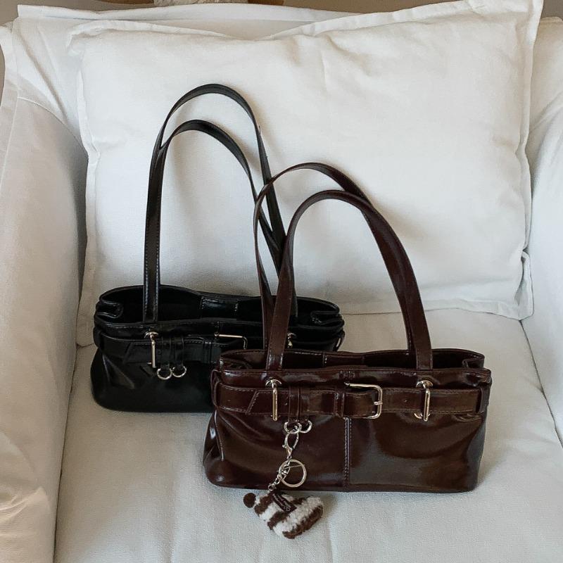 Niche trendy underarm bag women's retro belt portable small square bag fashionable versatile commuter shoulder bag women