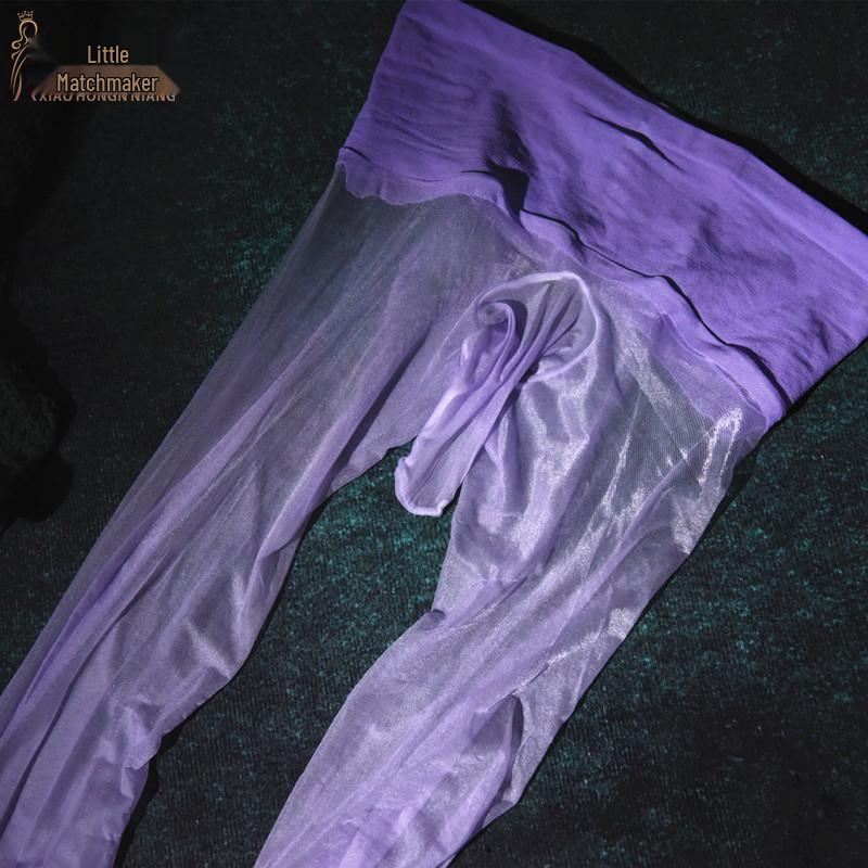 Aurora Men's Ultra-Thin Shiny Stockings - Seamless, Transparent, Sexy Fit with 360° Coverage