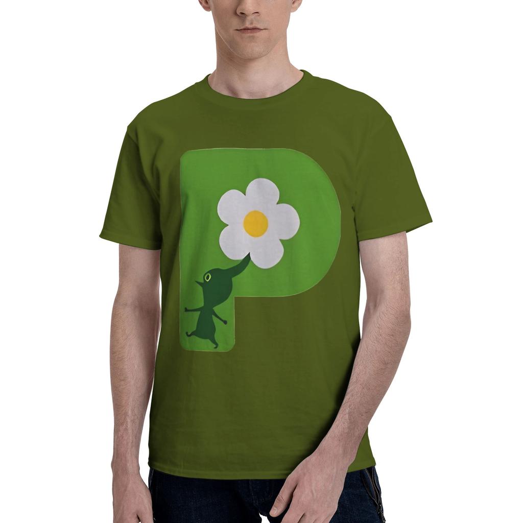 Flowerunisex T Shirt Pikmin Humor Tee Shirt Short Sleeve Crew Neck Pure Cotton Printed Tops T-Shirt