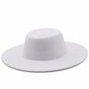 British Style Faux Wool Fedora Hat for Women - Autumn/Winter Hepburn Look with Small Face Effect and Dented Top