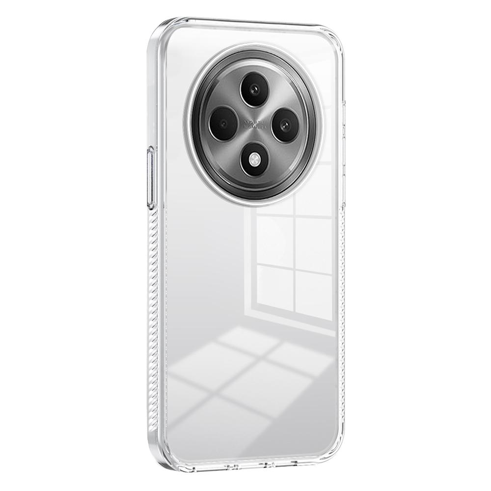 

For Oppo Reno12 F 4G/5G Clear Phone Case TPU+PC Anti-Slip Drop-Proof Back Cover Transparent