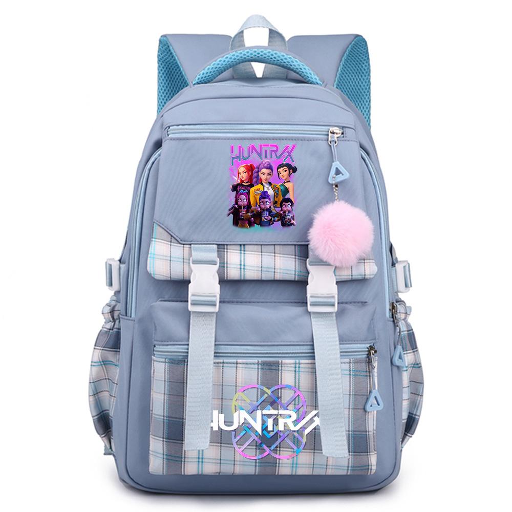Cartoon Anime K-Pop Demon Hunters Printed Large Capacity Backpack for Teenger Student Bookbag Girl Boy Schoolbag Bookbag Women Waterproof Travel Bag
