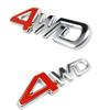 CarOver CO-4WD [3D Metal] Universal 4WD Sticker, For Cars, 3D, Cool, Letters, English, Logo, Bike, Stylish, Decal, Sports, Racing