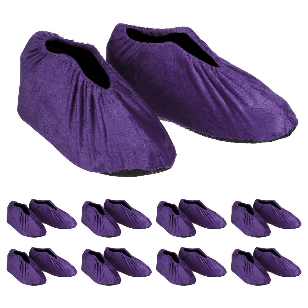 Shoe Covers 3/6/10 Pairs Reusable Non Slip Shoe Protector Covers Velvet Washable Soft Shoe Cover for Household Office