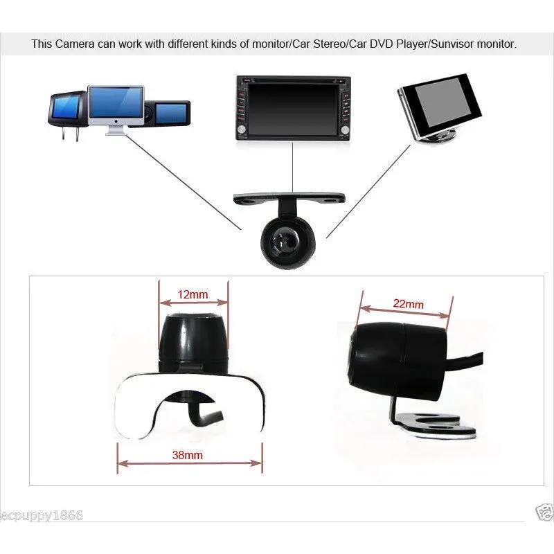 For Vehicle Monitor Android DVD 170 Degree Starlight Night Vision Fisheye Lens Car Reverse Backup Rear View Camera