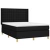 Maison Exclusive - Sommier à lattes de lit avec matelas Noir 140x190 cm Tissu