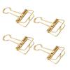 50Pcs Binder Clips 32mm Metal Strong Clamping Force Hollow Paper Binder Clips for Office School