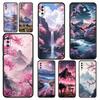 Pink Sunset Mountain Phone Case for Samsung Galaxy A56 A54 A42 A36 A34 A26 A24 A16 A14 A12 A06 A50 A52 A10 5G Soft TPU Shell Bag