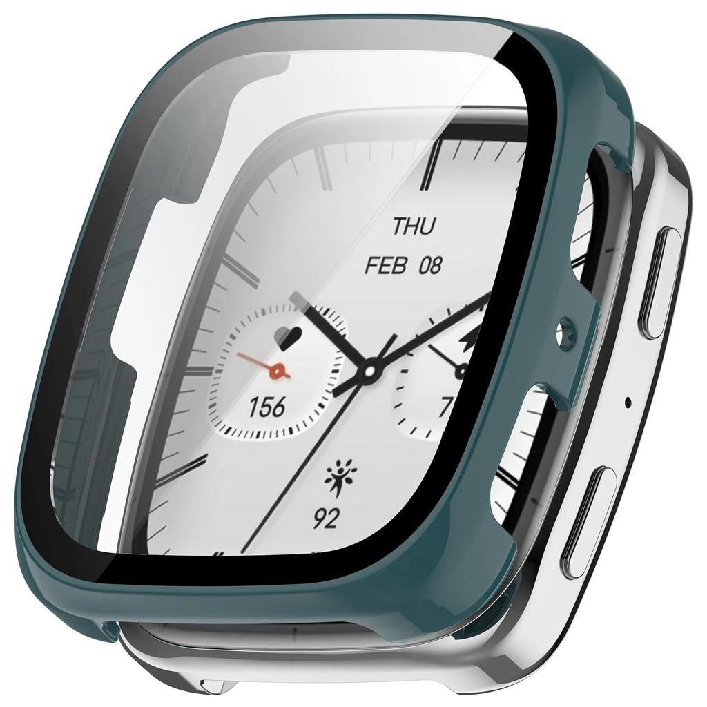 For Amazfit Active 2 square Watch Protective Case With Screen Tempered Glass 2-in-1 Protector Watch Protection Cover With Film
