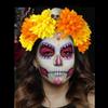 Spiders Flower Hairband Soft Fabric Comfortable Day of the Death Hairband for Halloween Parties Costume Event Daily Wear