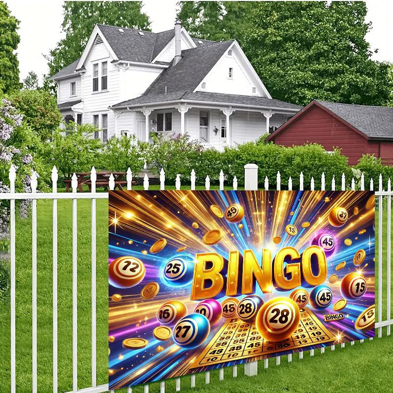 Background Banner, Background Cloth for the Bingo Night's Exciting Games, Wall Decorations, Wall Coverings