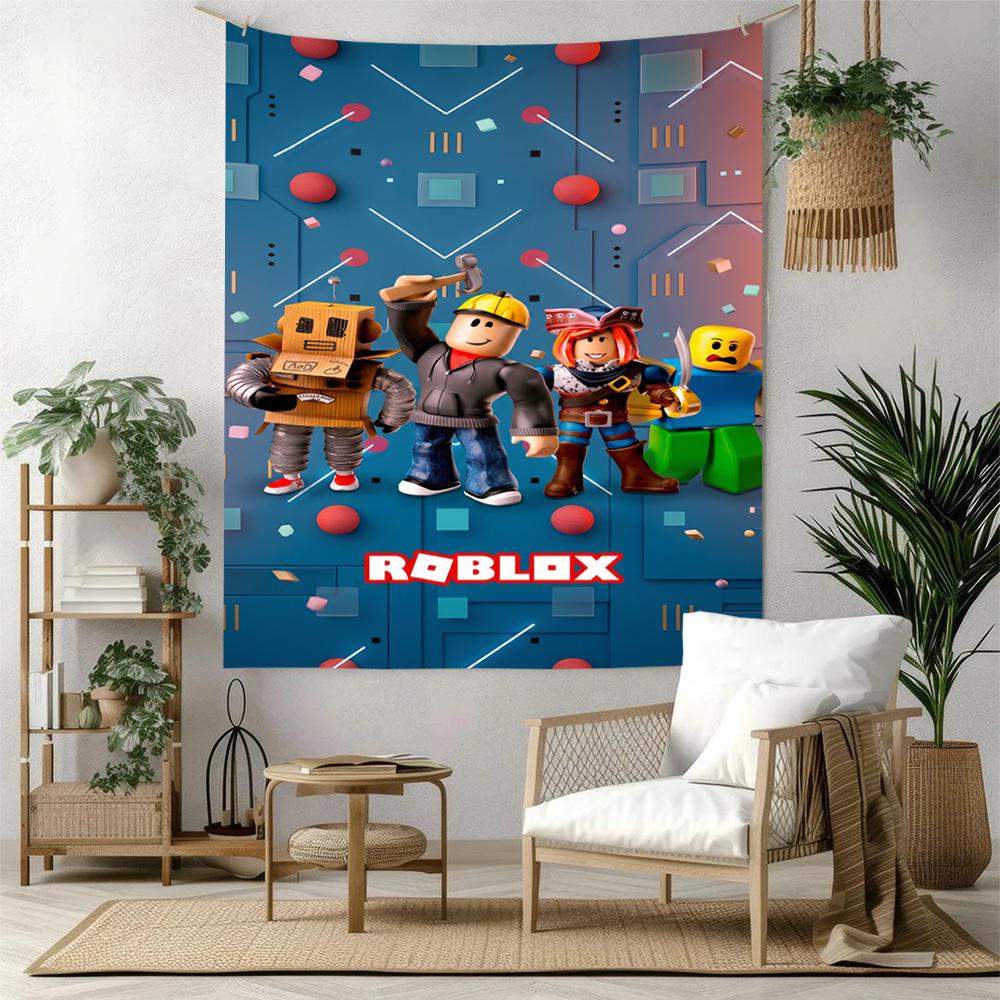 Roblox Wall Decor Tapestry Art For Pet Memorial Birthdaywedding Party Backdrop Family Gift