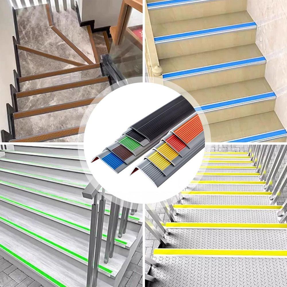 L-Shaped Stair Anti-Slip Tape Waterproof Anti-Slip Edging New Stair Edge Trim  Home Office