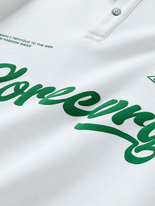 Men's Retro Lapel Polo Hoodie - 2024 Spring/Autumn Trendy Japanese Workwear for Teens