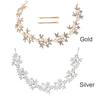 Pearl Rhinestone Women Headband Women Bride Tiara Headband Hair Jewelry Silver Color Hairband Flower Wedding Hair Accessories