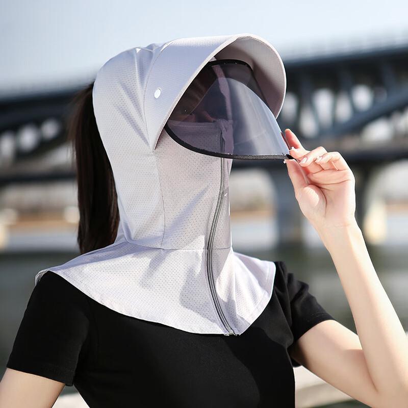 Women's Ice Silk Sun Hat with Face Mask