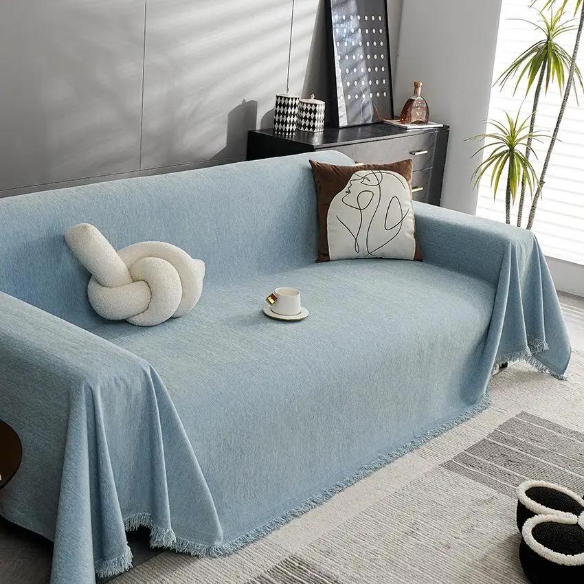1pcs Simple Sofa Towel Full Coverage Anti-cat Scratch Couch Protector Cover for Living Room Dog Bed Cover and Pet Blanke