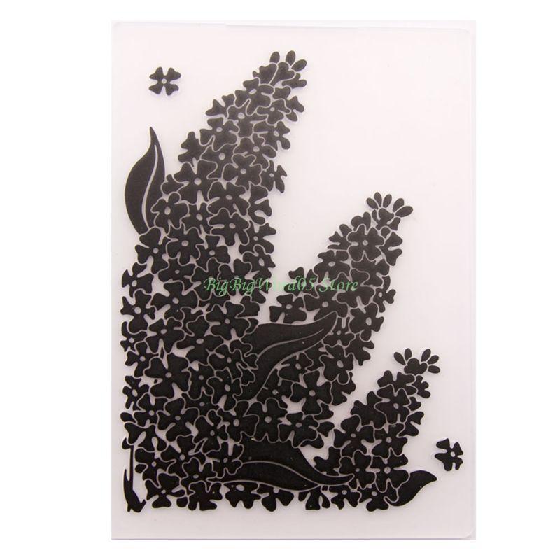 24TE 9 Styles Plastic Embossing Folder Template for DIY Scrapbooking Photo Album Card