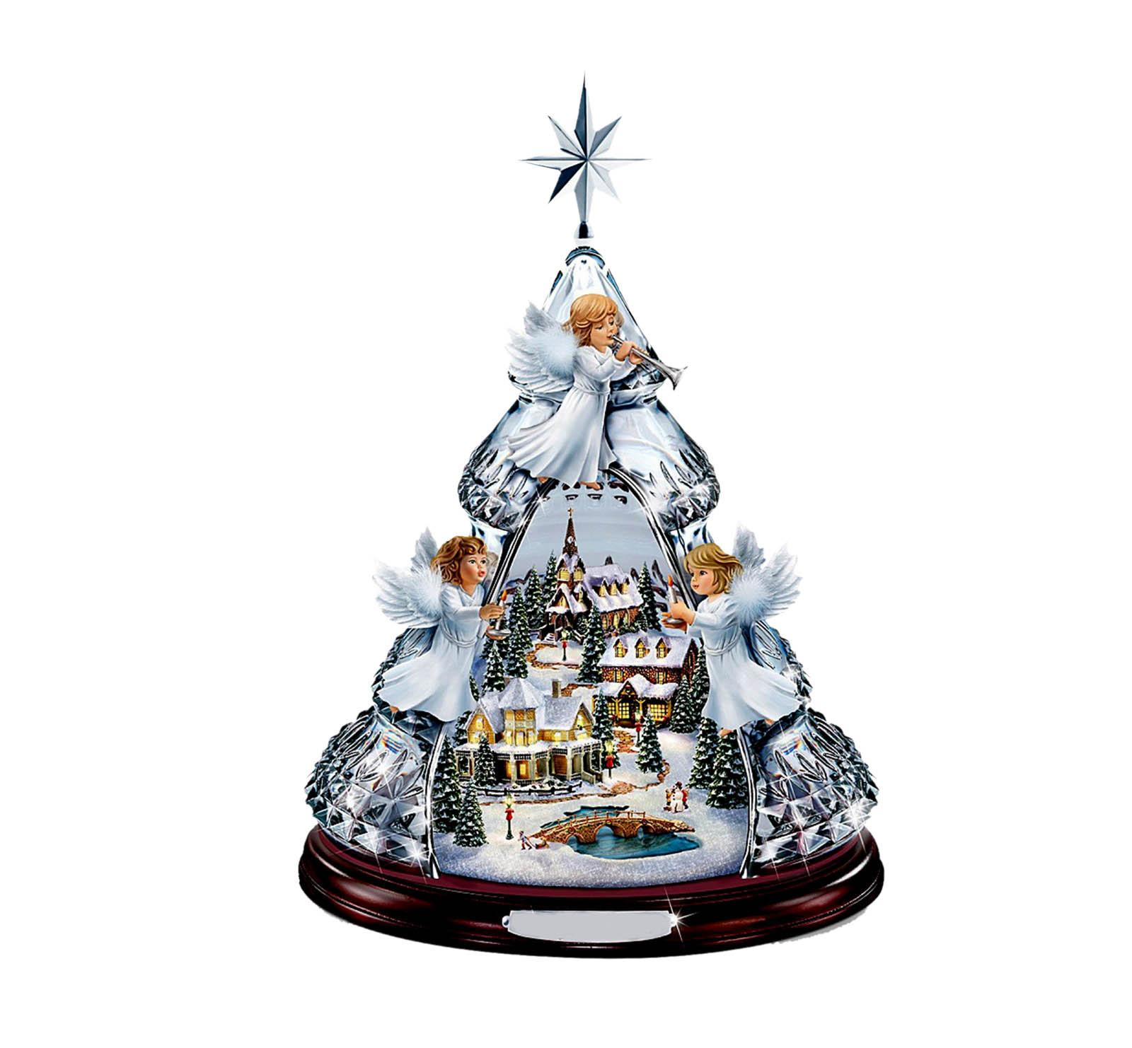 

Christmas Tree Rotating Sculpture Train Decorations Paste Window Paste Stickers білий