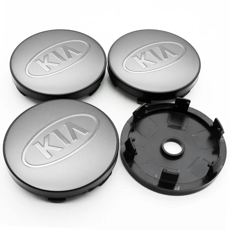 4 Stück 60mm Auto Styling Radnabenkappen Abdeckung Emblem Abzeichen Für Kia Ceed Picanto Rio 3 5 K3 K5 Sorento Optoma Soul Zubehör