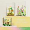 Micro Flower Building Blocks Mini Bricks Particles Eternal Life Flowers Home Decoration Assembling Puzzle Toy with Acrylic Cover