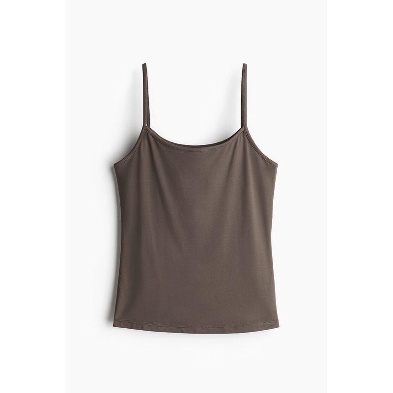 

HM Женская одежда Жилет Майка Лето Удобная Приталенная Мягкое Тонкое Волокно Комбинезон Рубашка 1219178 Dark gray 155/76(XXS)